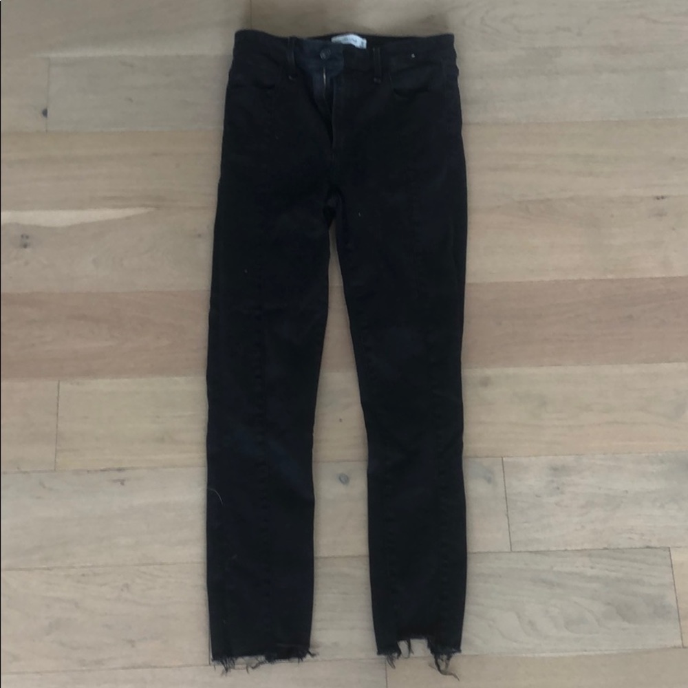 Abercrombie high rise super skinny ankle jeans